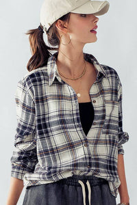 Black Plaid Flannel Shirt