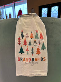 Grand Rapids Christmas Tea Towel