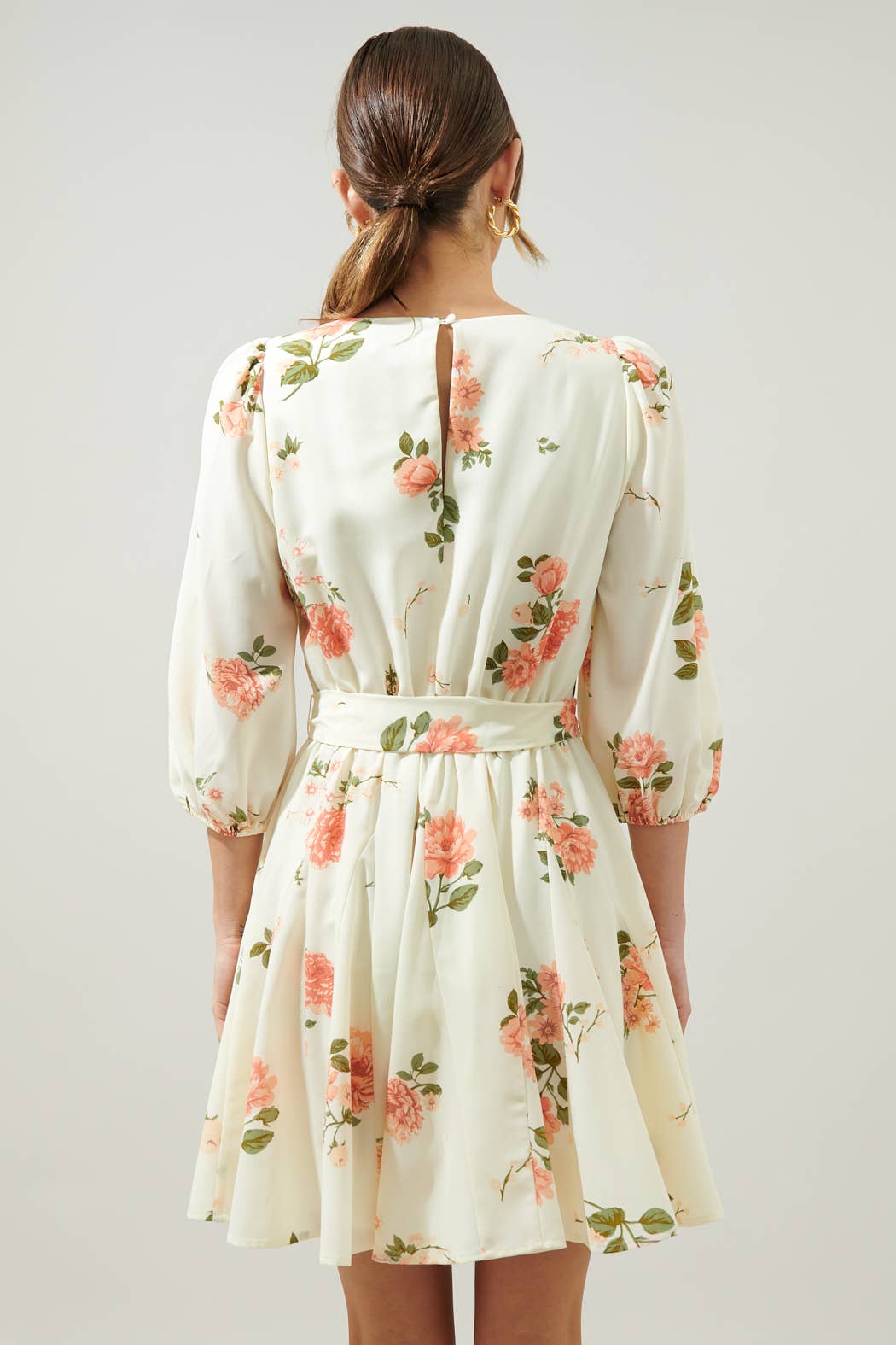 Morning Blush Floral Mini Dress