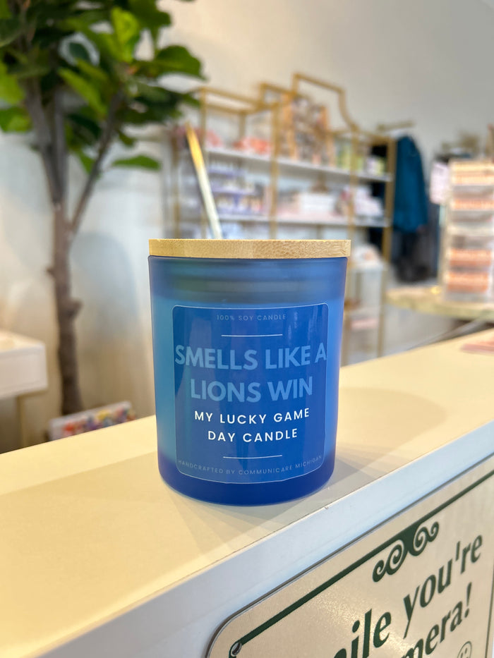 CMI Lions Game Day Candle