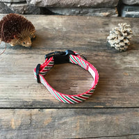 Christmas Stripe Pet Collar