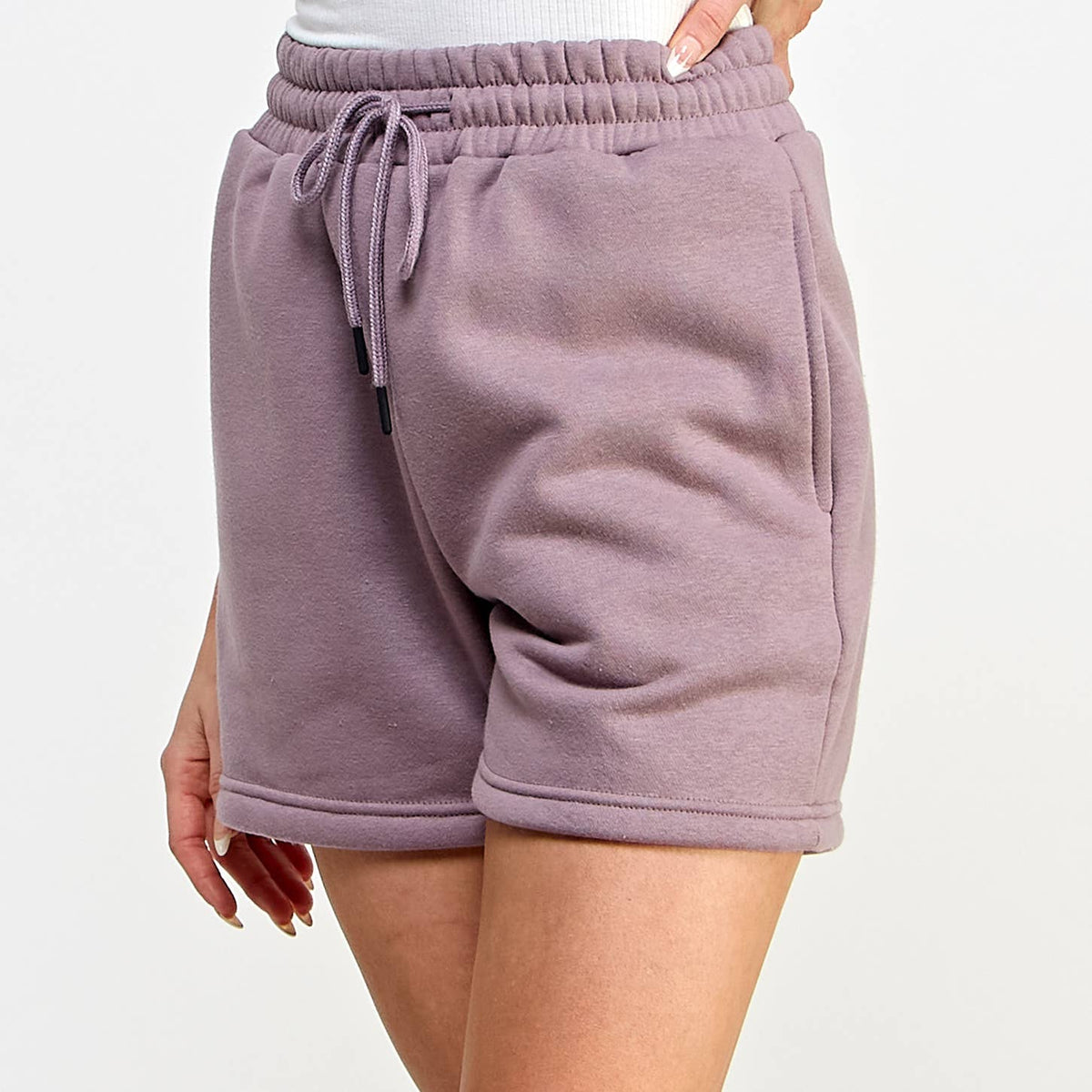 Fleece Sweat Shorts in Quail