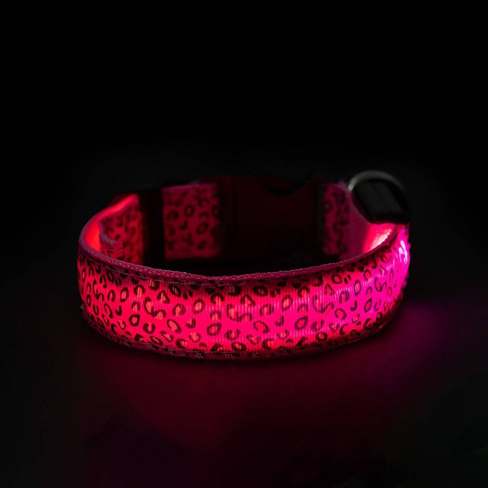 LED Pet Collar in Pink