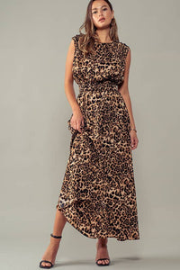 Mystical Leopard Tank Maxi Dress