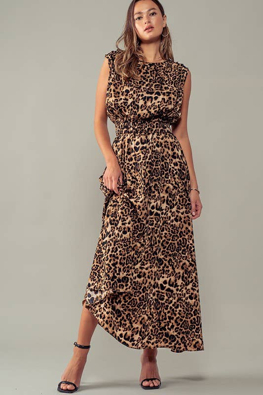 Mystical Leopard Tank Maxi Dress