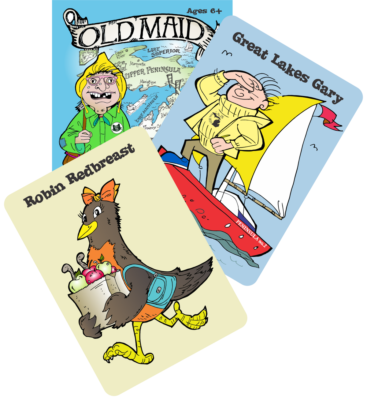 Old Maid in Michigan Jumbo Playing Cards