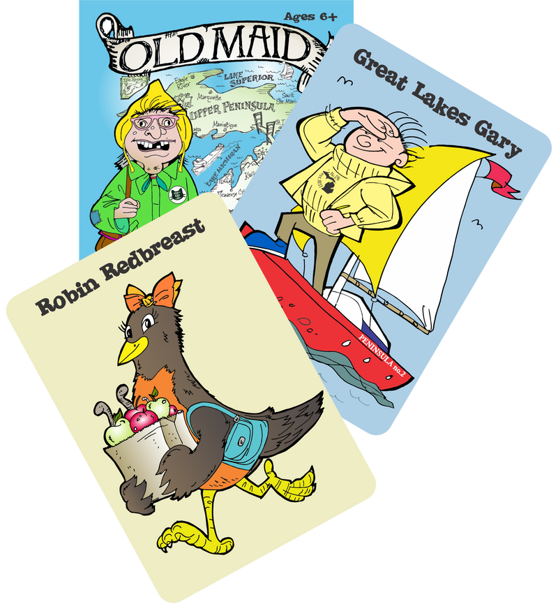 Old Maid in Michigan Jumbo Playing Cards