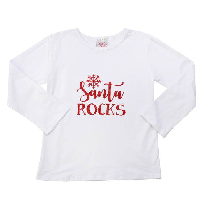 Santa Rocks Long Sleeve T-Shirt