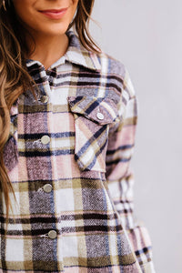 Geometric Plaid Shacket