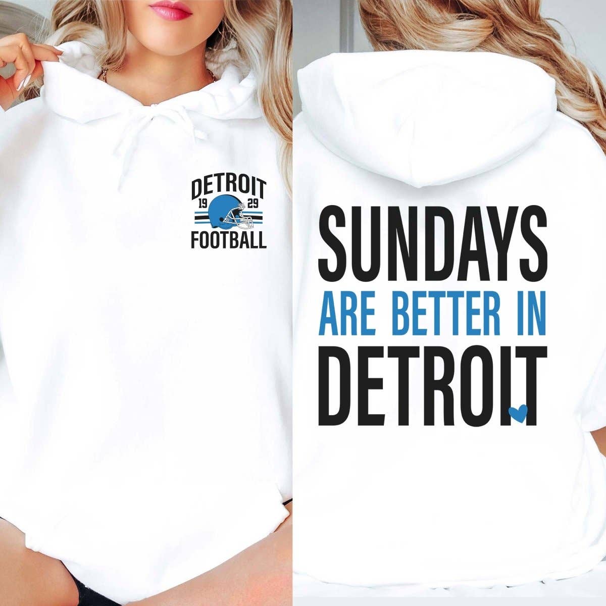 Sundays Are Better In Detroit Graphic Hoodie