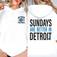 Sundays Are Better In Detroit Graphic Hoodie