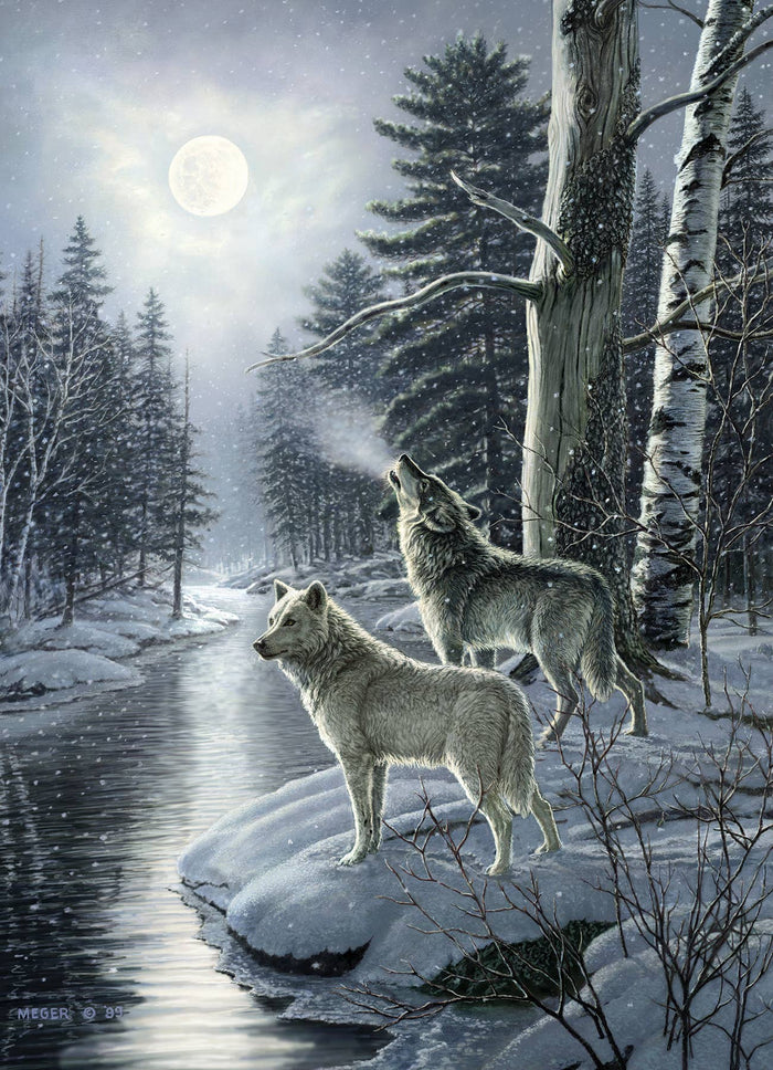 Wolves by Moonlight 1000pc puzzle