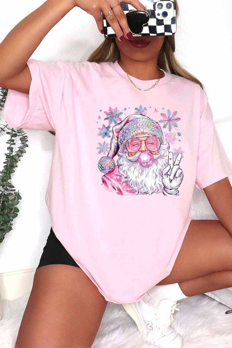 Bubble Gum Fun Santa Claus T-Shirt