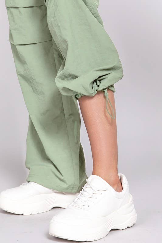 Parachute Pants in Sage