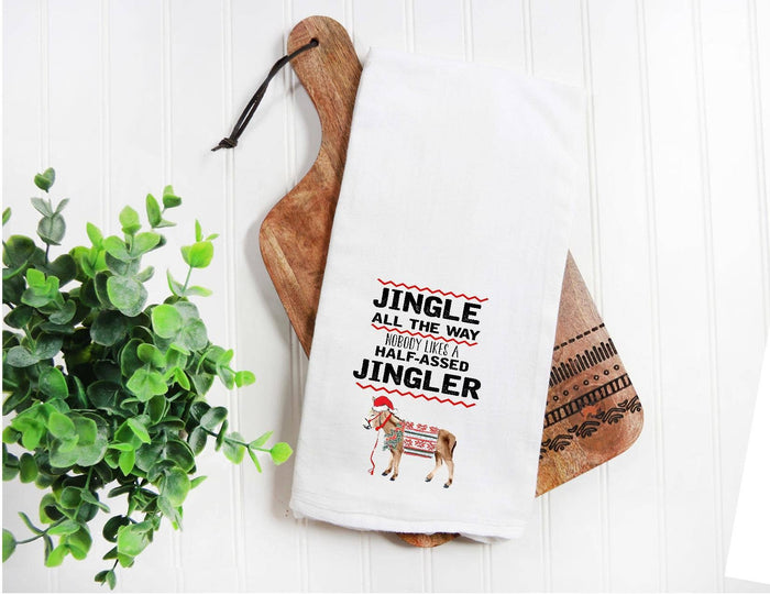 Jingle All the Way Tea Towel