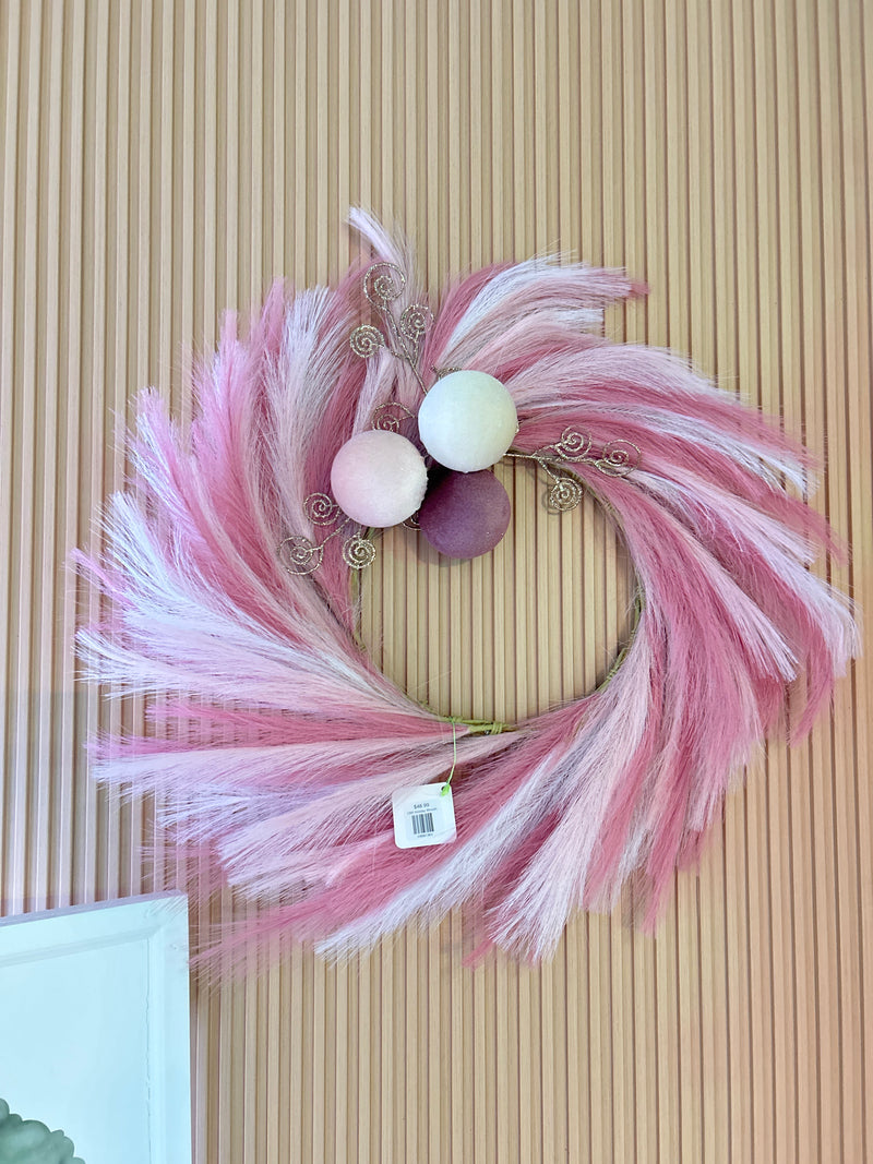 CMI Pink Holiday Wreath