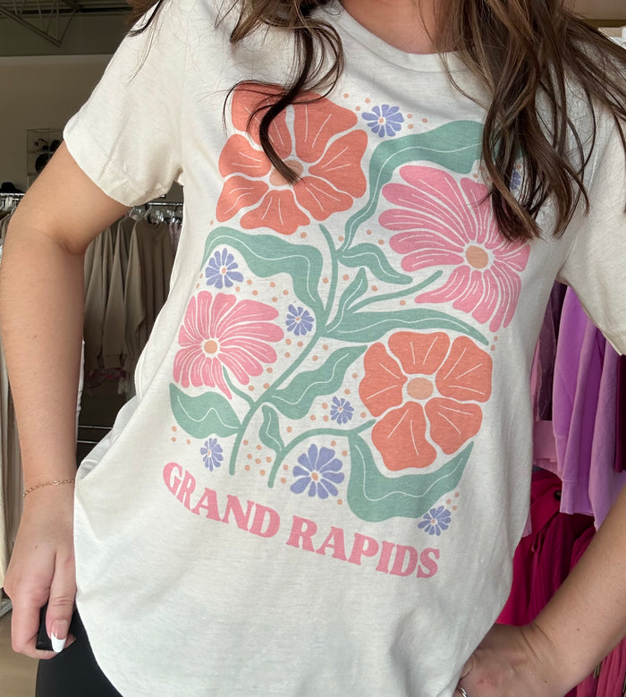 Grand Rapids Floral Graphic Tee