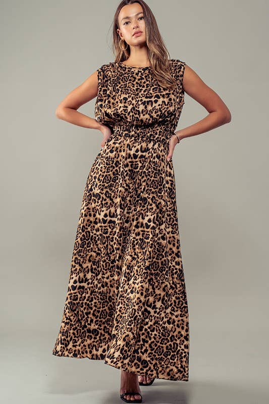 Mystical Leopard Tank Maxi Dress