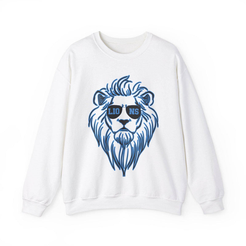 Retro Detroit Lions Sweatshirt in White