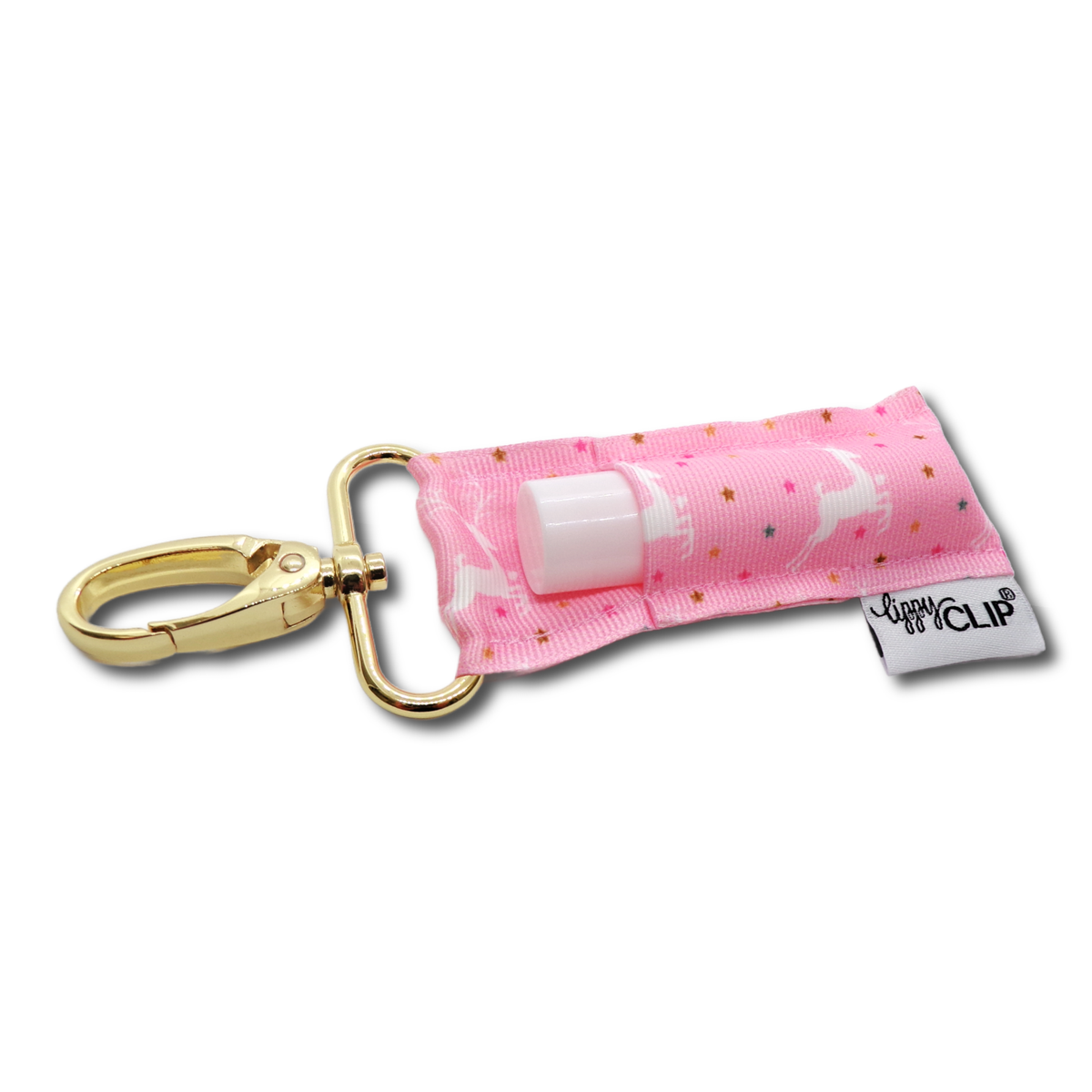 Pink Reindeer LippyClip® Lip Balm Holder for Chapstick