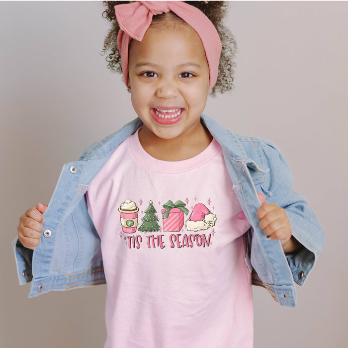 Girl's Tis The Season Christmas Tee