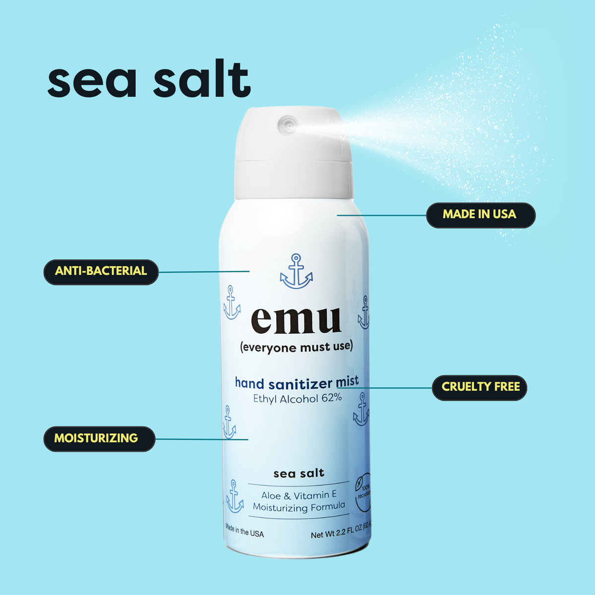 Sea Salt Moisturizing Sanitizer Mist