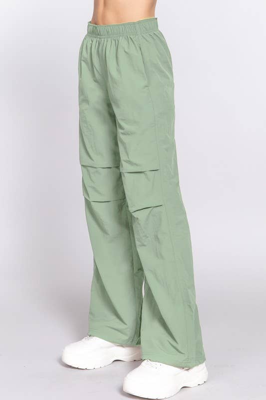 Parachute Pants in Sage