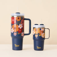 20 oz Mini On-the-Go Tumbler-Wild About You Navy