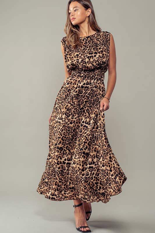 Mystical Leopard Tank Maxi Dress