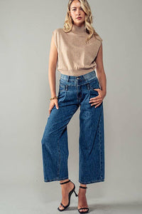 Fraytastic Waistband Cropped Jeans