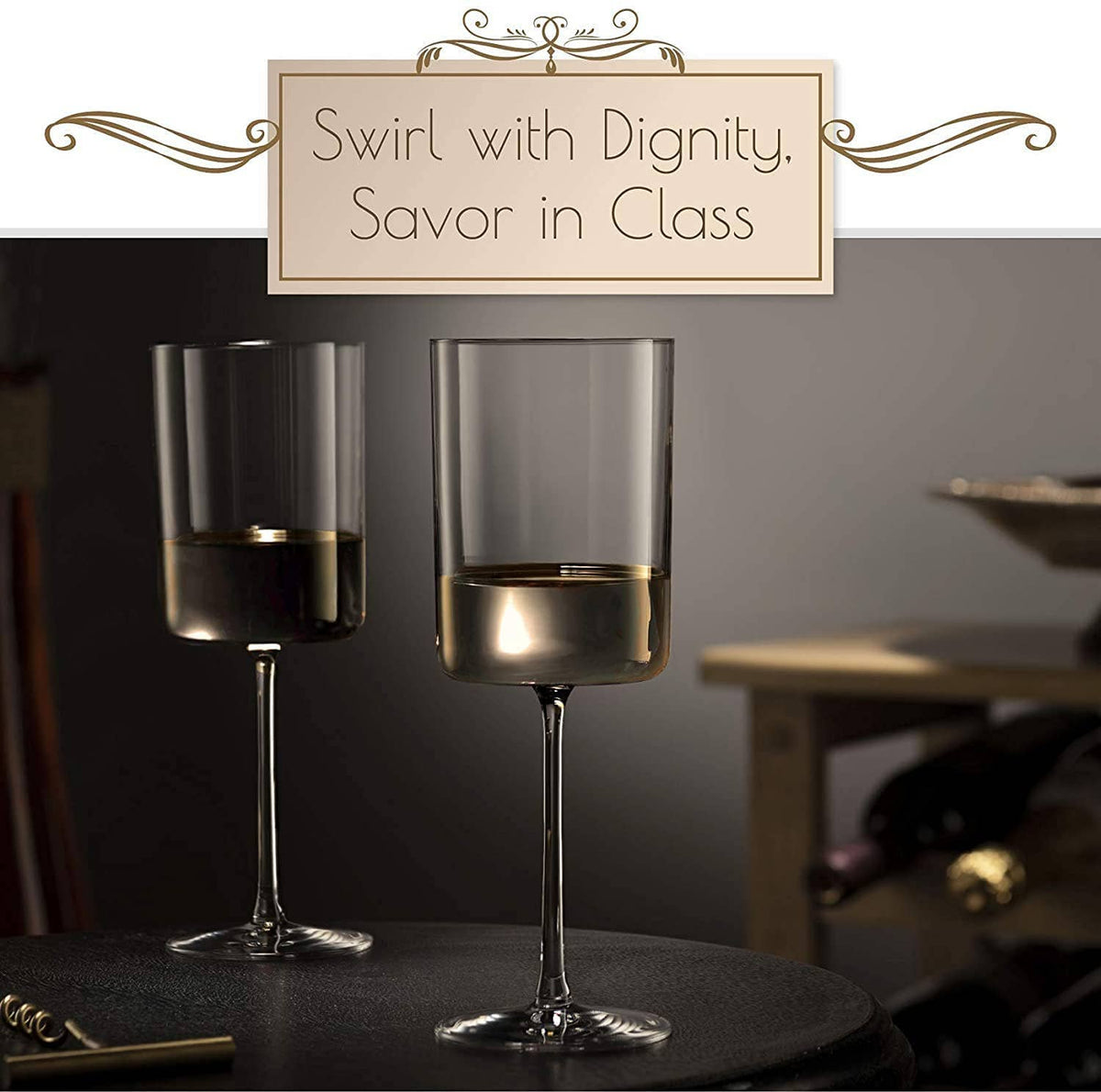 Wine Glasses Superlative Square Edge (11 Ounces)