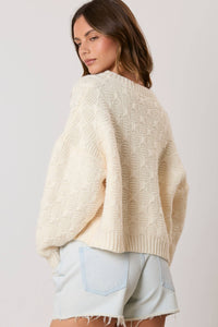 Tied With Love Cable Knit Sweater