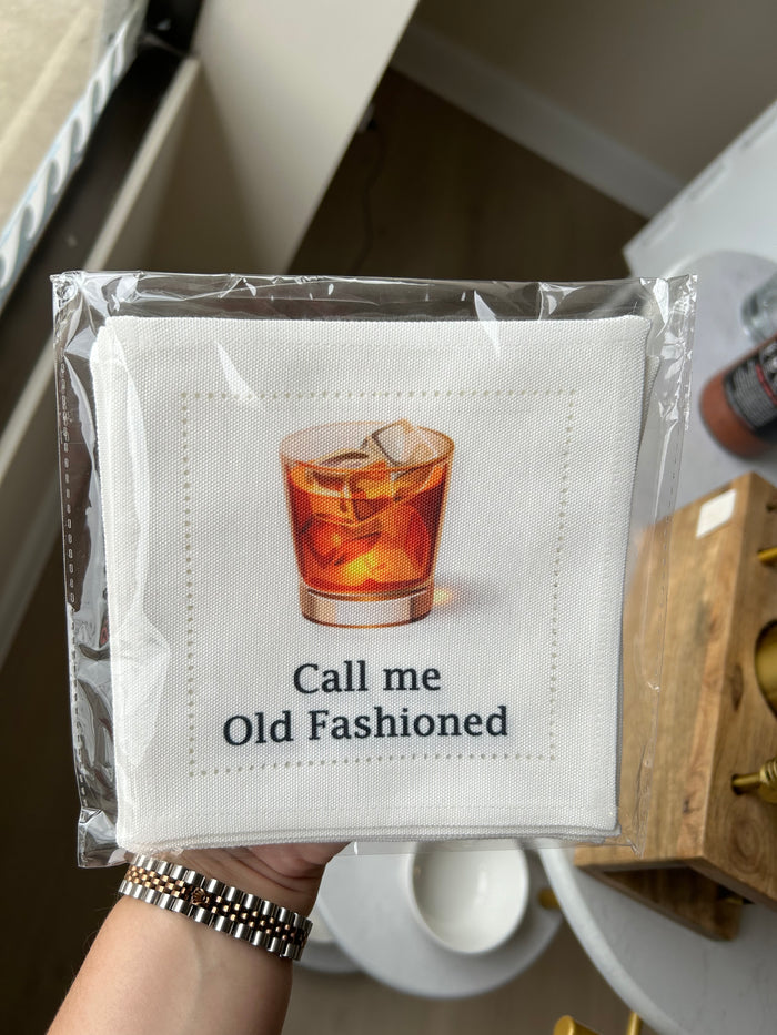 Cloth Cocktail Placemat (Set of 4) - Call Me Old Fashioned