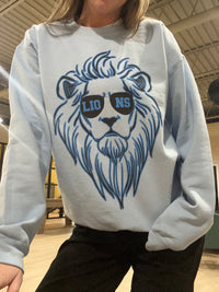 Retro Detroit Lions Sweatshirt in Blue