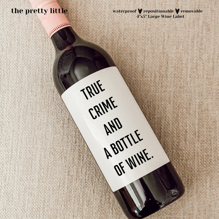 True Crime Wine Label