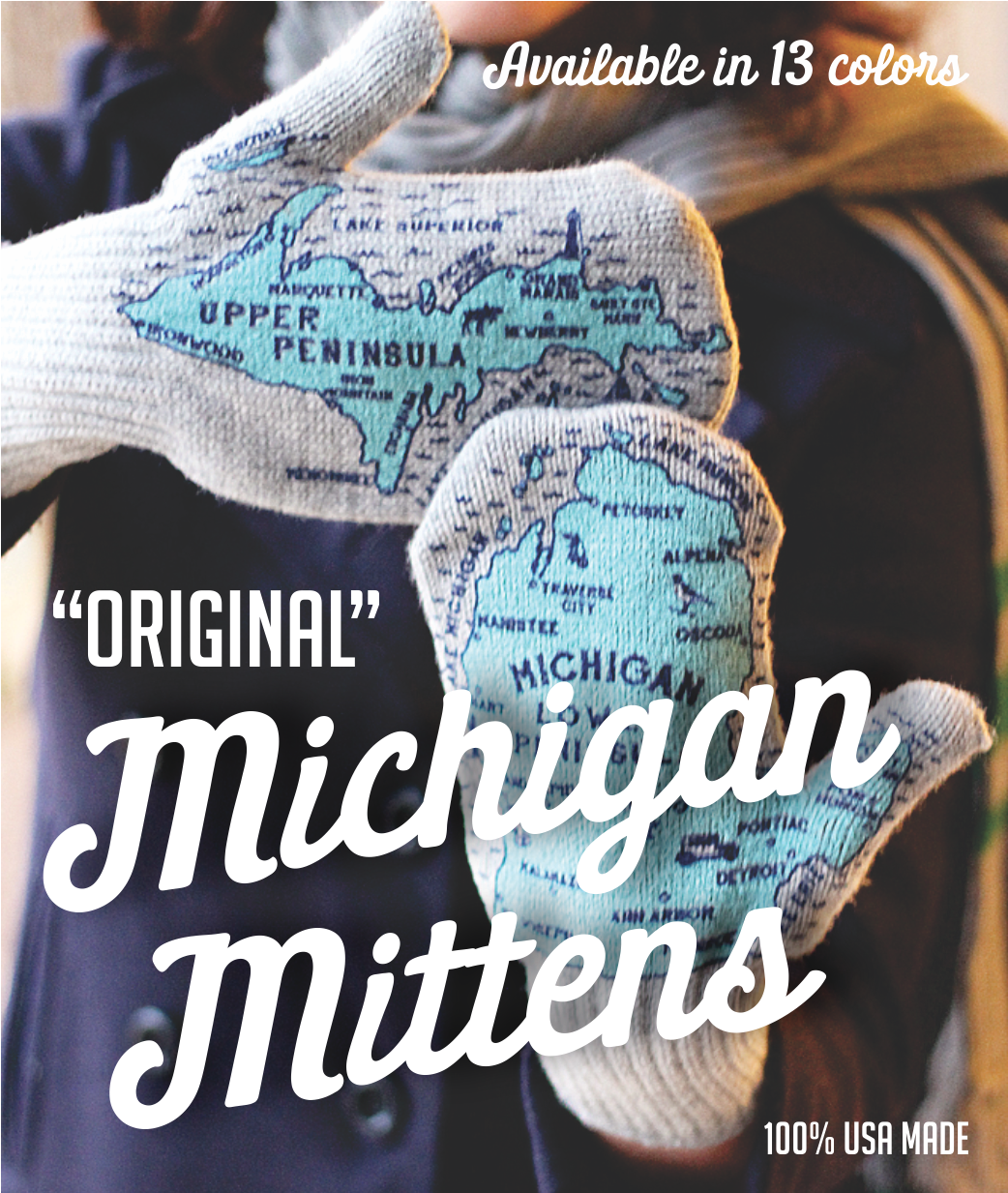 The Original Michigan Mittens: Go Blue!