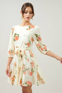 Morning Blush Floral Mini Dress