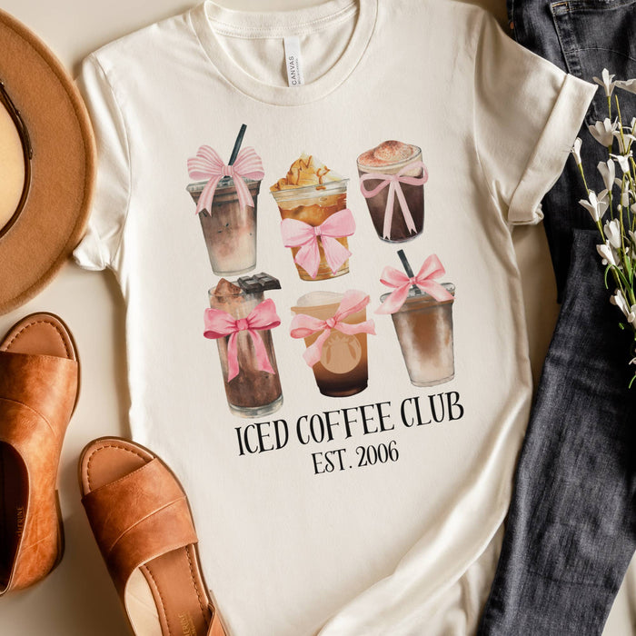 Iced Coffee Club Bow T-Shirt