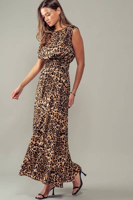 Mystical Leopard Tank Maxi Dress