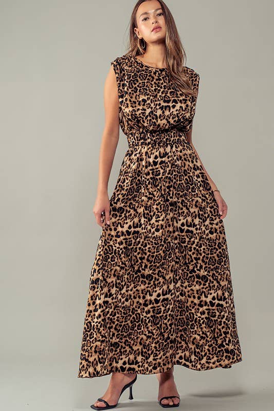 Mystical Leopard Tank Maxi Dress