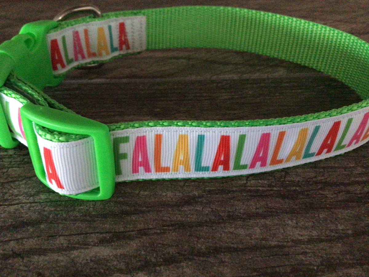 Falalalala Holiday Dog Collar