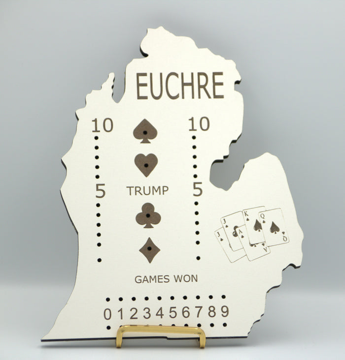 Michigan Shaped Euchre Game Board