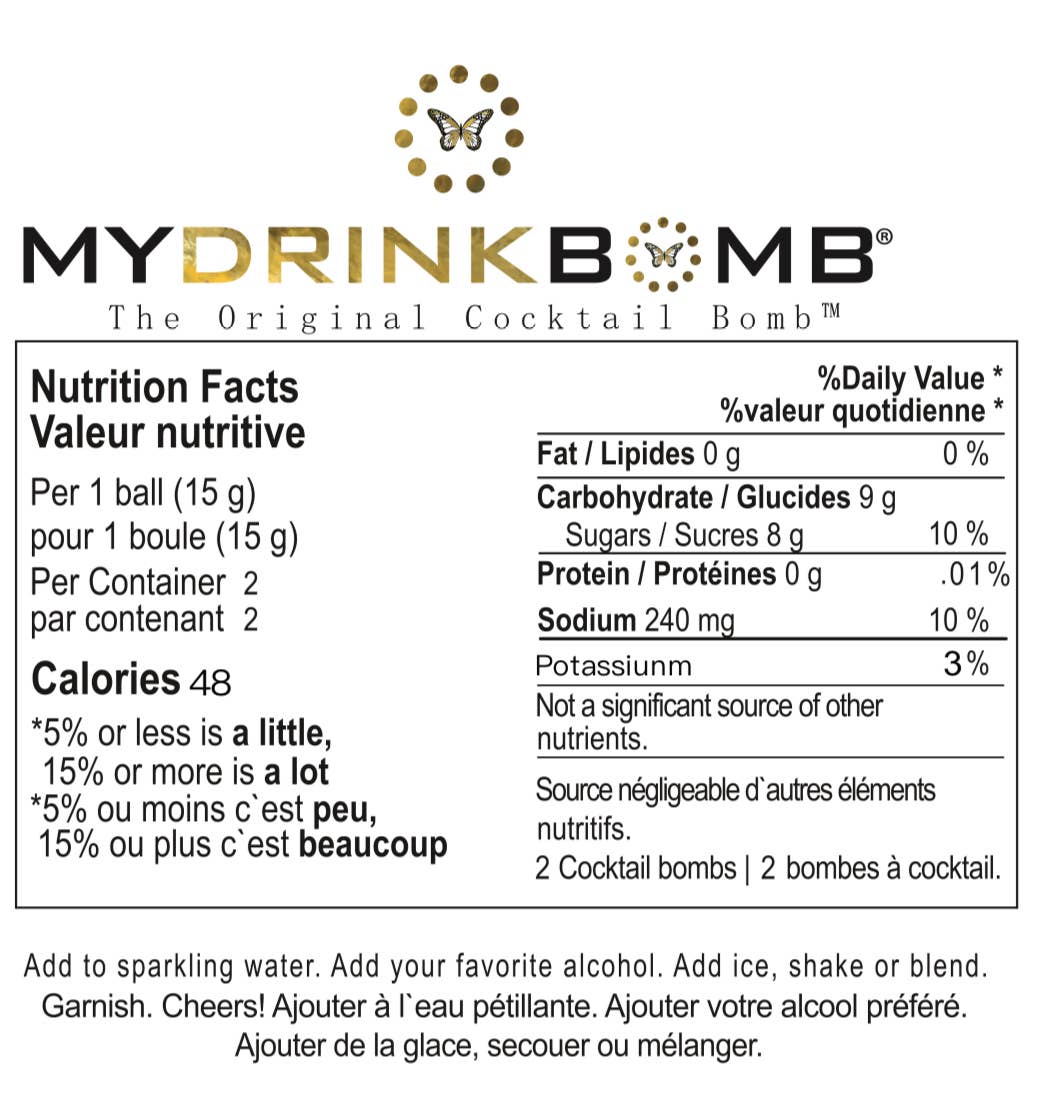 2 Pack Cocktail Drink Bomb™ Mix Pack: Belini Blush/Mimosa