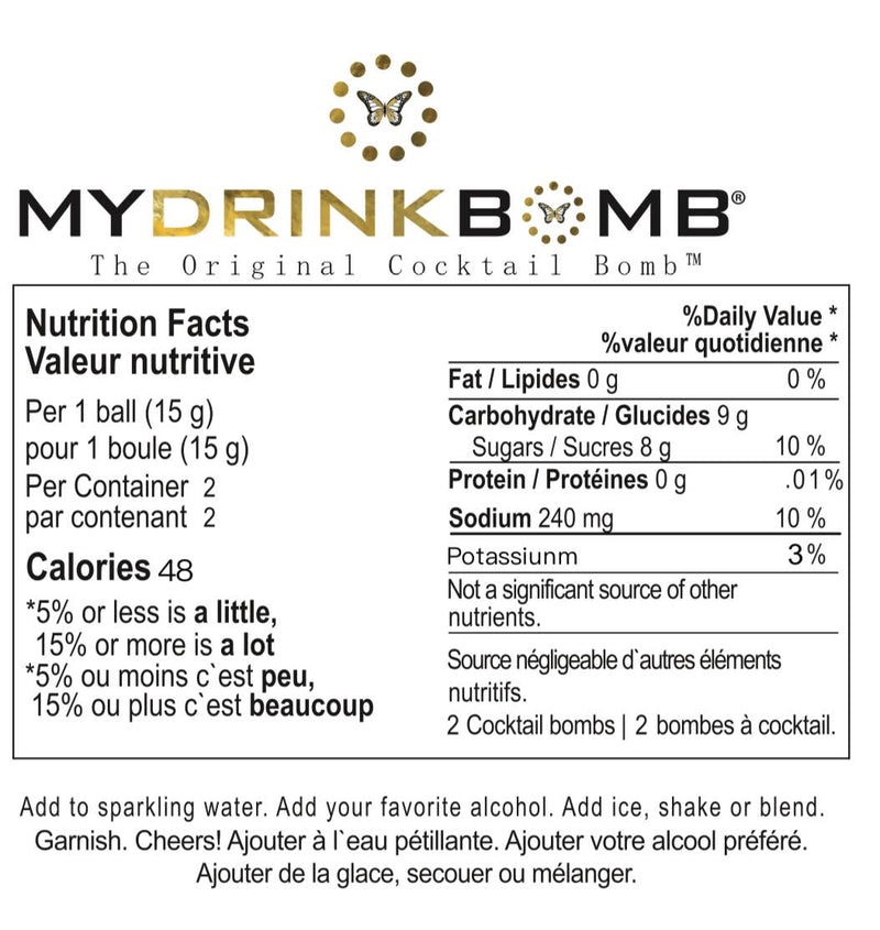 2 Pack Cocktail Drink Bomb™ Mix Pack: Belini Blush/Mimosa