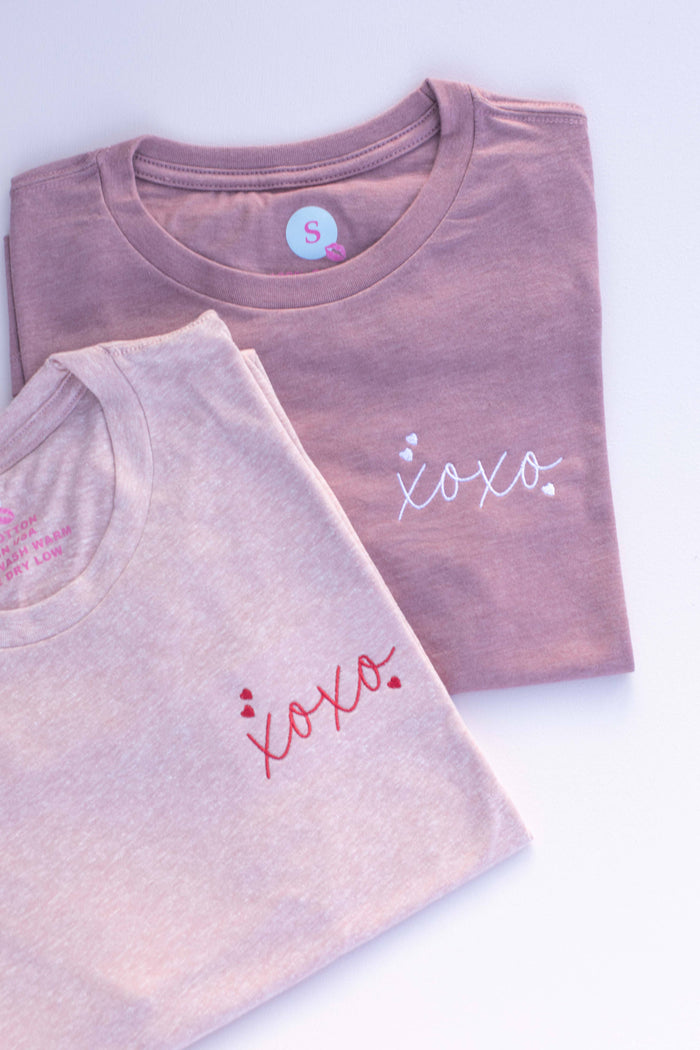 Valentine's Embroidery XOXO Graphic Tee