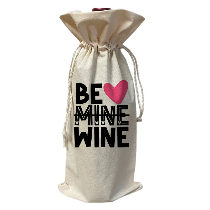 Be Mine Wine Tote Bag