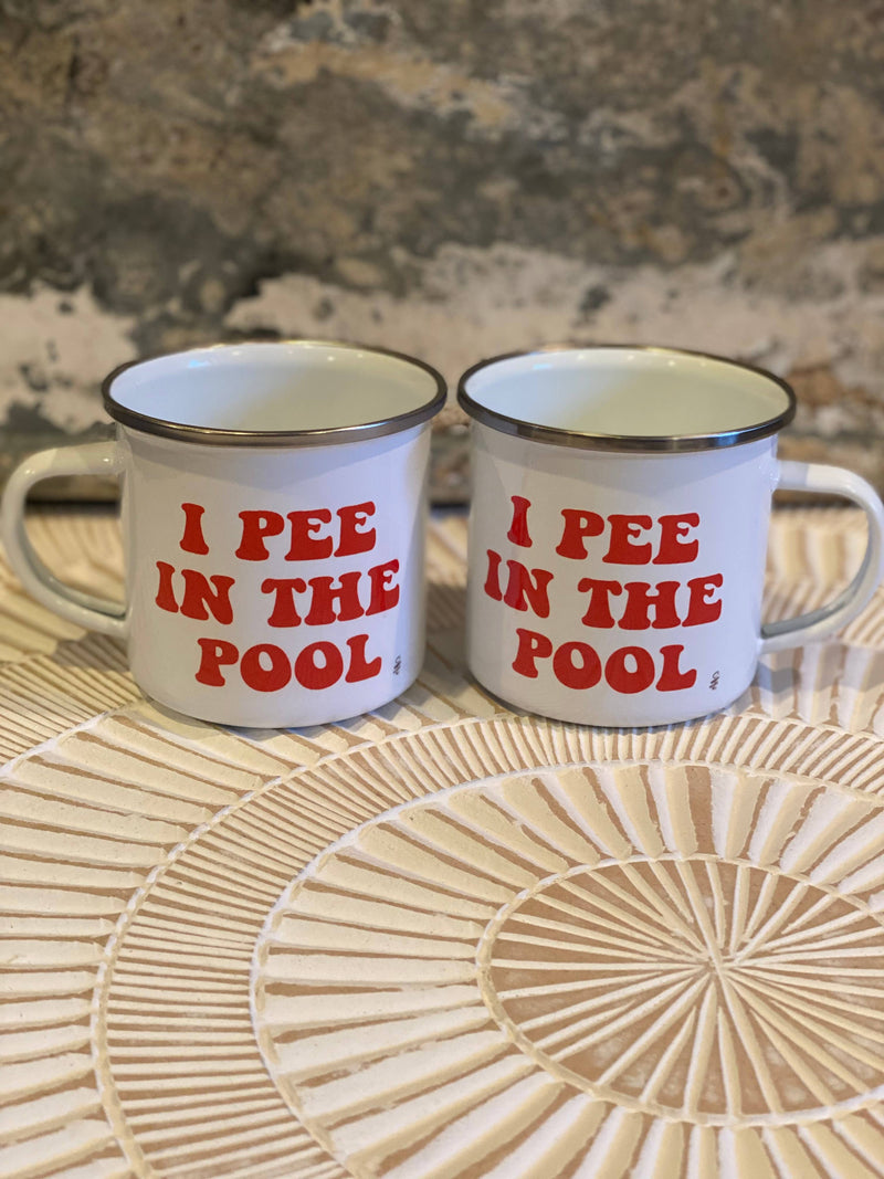 Pee in the Pool Metal Mug