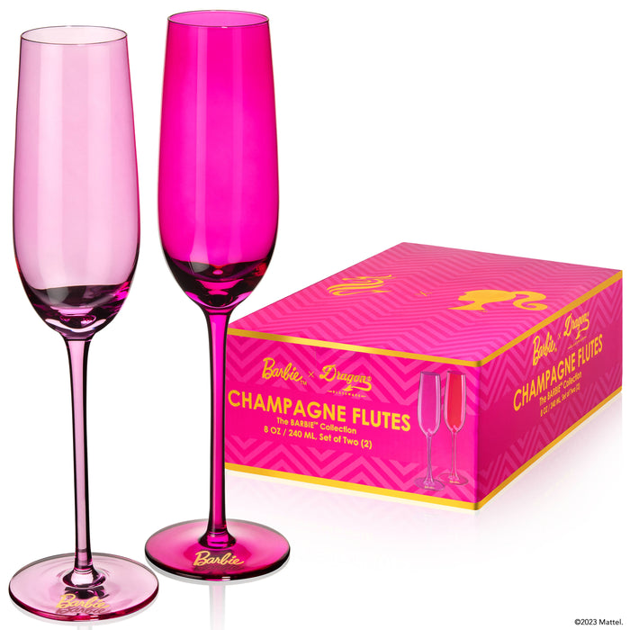 Barbie Champagne Flutes