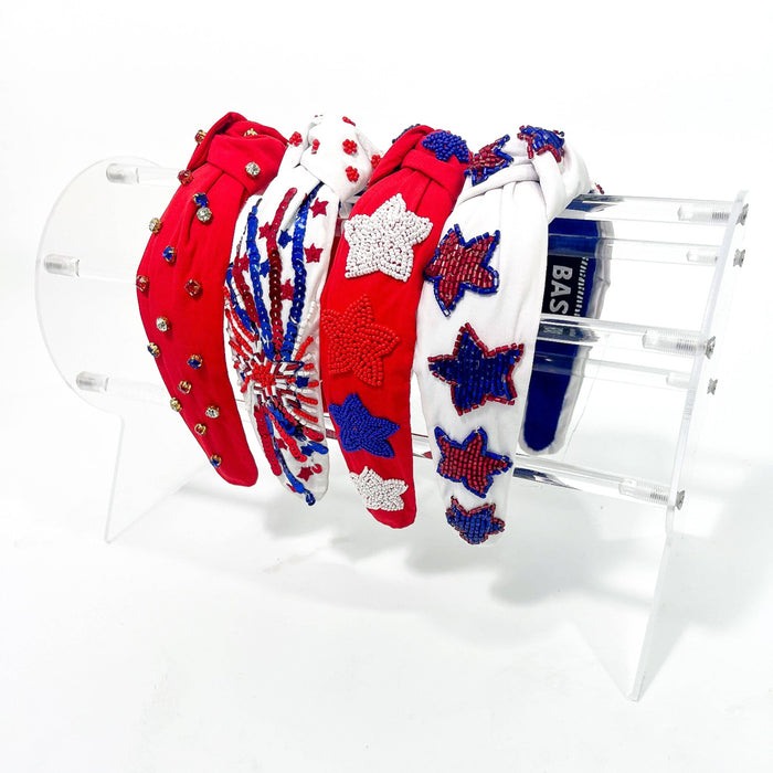 Red, White, & Blue Star Headband